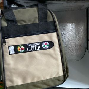 Golf bag. A hand held 14”x 9” x 4” Great for switching shoes